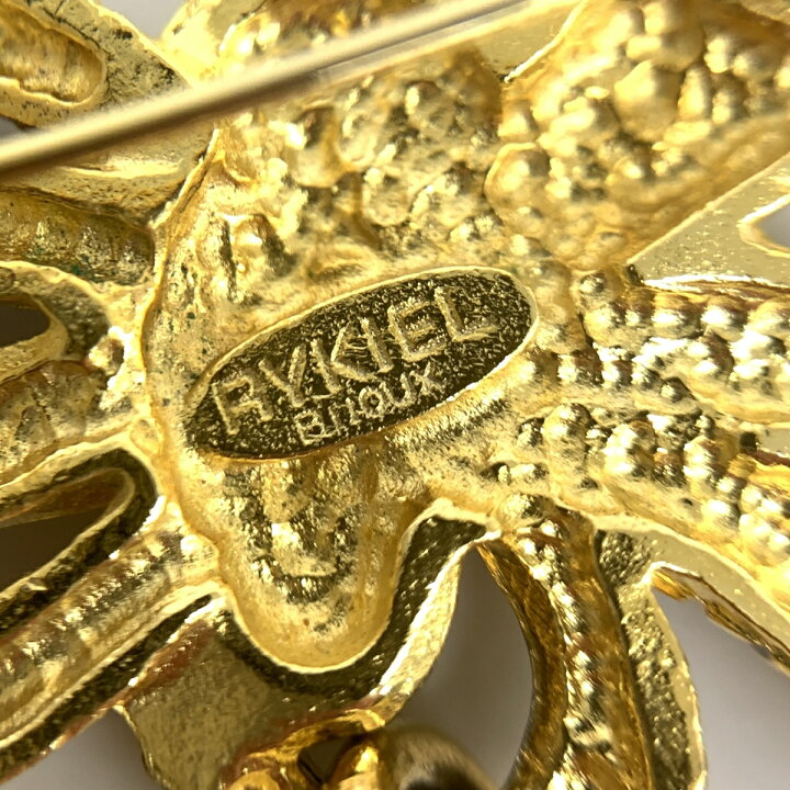 楽天市場】SONIA RYKIEL ソニアリキエル ブローチ ゴールドカラー SR 