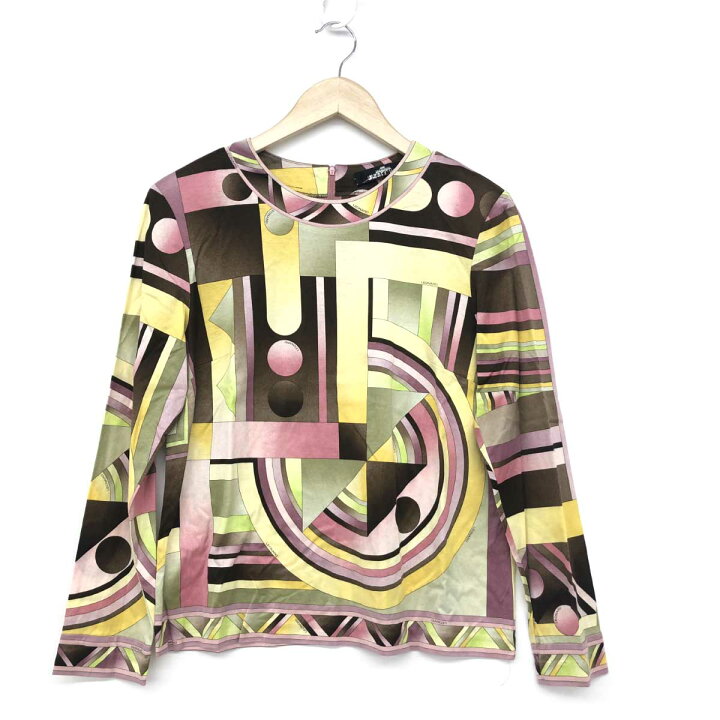 楽天市場】LEONARD レオナール 長袖カットソー サイズLL マルチカラー  