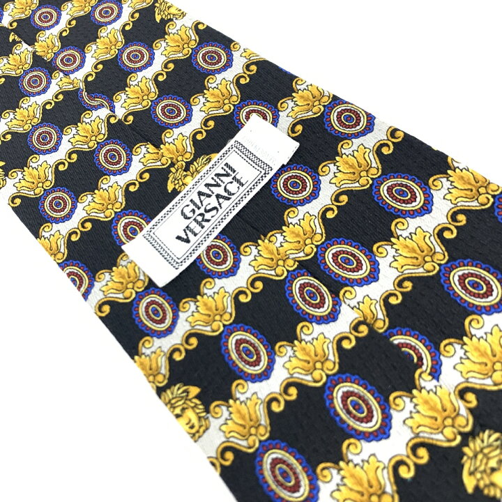 楽天市場】Gianni Versace ジャンニヴェルサーチ ネクタイ ブラック  