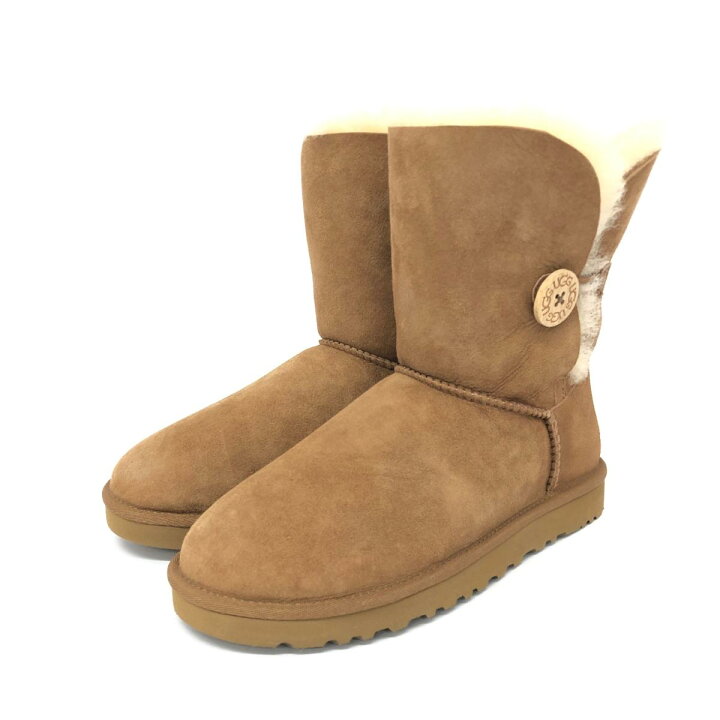 楽天市場】UGG アグ ムートンブーツ 未使用品 24.0 ベージュ シープ 