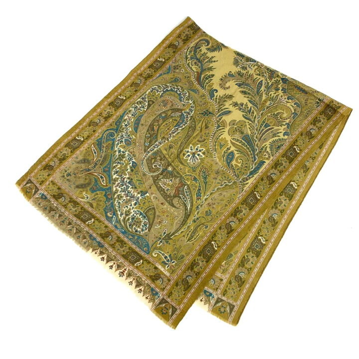 楽天市場】ETRO エトロ ストール 良好 オリーブ ウール シルク 