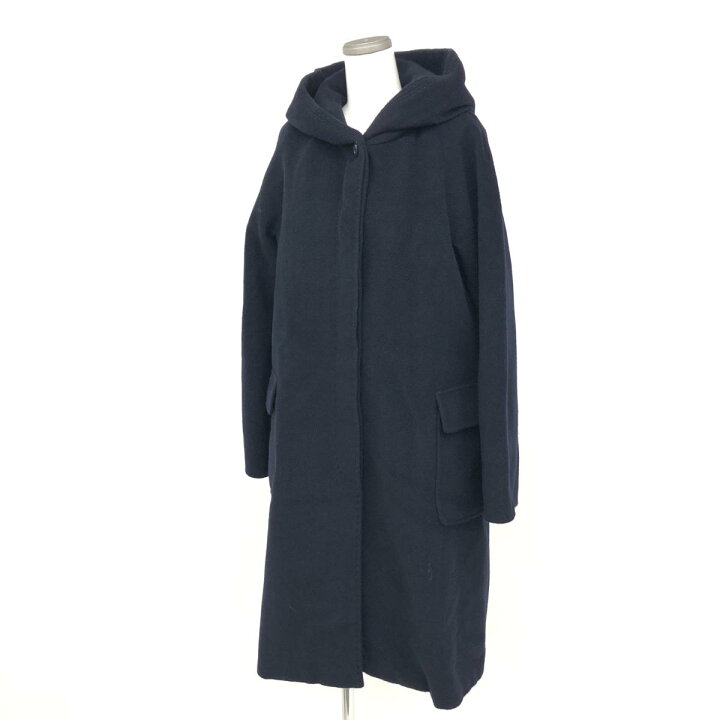 楽天市場】MAX MARA マックスマーラ フーデッドロングコート サイズI42 