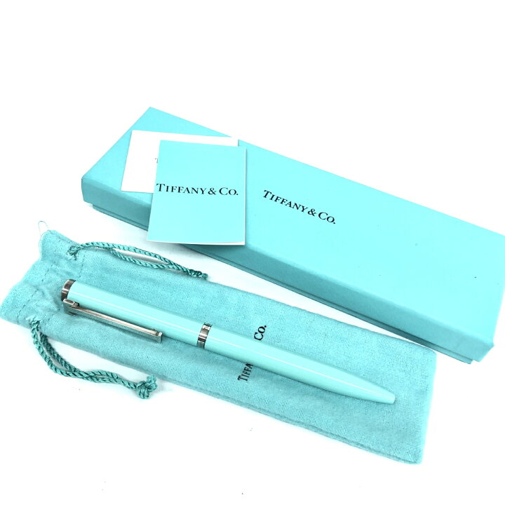 楽天市場】TIFFANY&Co. ティファニー ボールペン 箱付 美品 ブルー T  
