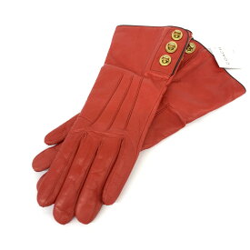 COACH コーチ 手袋 未使用品 レッド 羊革 レディース 手袋 glove グローブ 服飾小物 【中古】