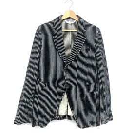 COMME des GARCONS コムデギャルソン 2Bストライプ ジャケット M RT-J014 ブラック メンズ アウター 【中古】