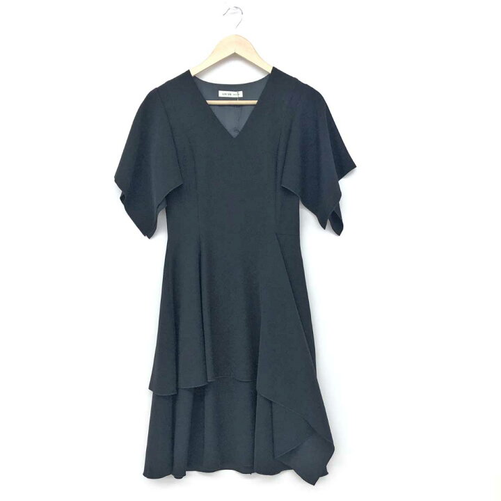 楽天市場】ADEAM アディアム 半袖ワンピース 美品 ブラック レディース  