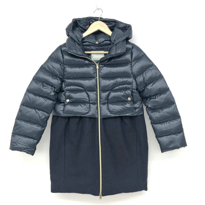 楽天市場】HERNO ヘルノ ダウンコート 良好 キッズサイズ12A ネイビー  