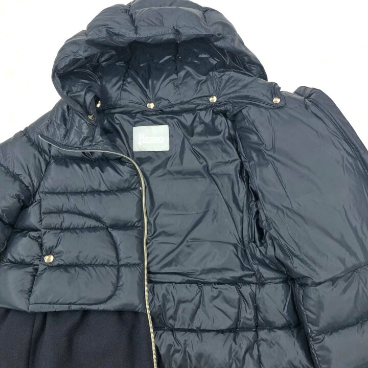 楽天市場】HERNO ヘルノ ダウンコート 良好 キッズサイズ12A ネイビー 