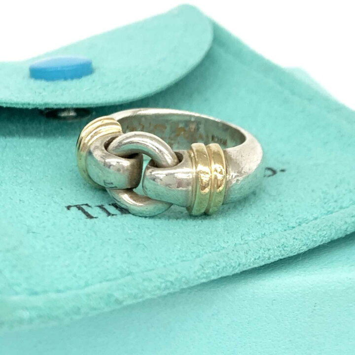 楽天市場】TIFFANY&Co. ティファニー SVリング シルバー×ゴールド 