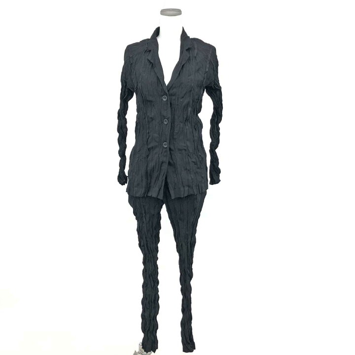 楽天市場】ISSEY MIYAKE イッセイミヤケ パンツスーツ ブラック 