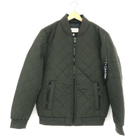 CALVIN KLEIN カルバンクライン ボンバー ジャケット 未使用品 S カーキ メンズ アウター 【中古】