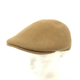 KANGOL カンゴール ハンチング 良好 ブラウン 羊毛70％ メンズ 帽子 ハット hat 服飾小物 【中古】