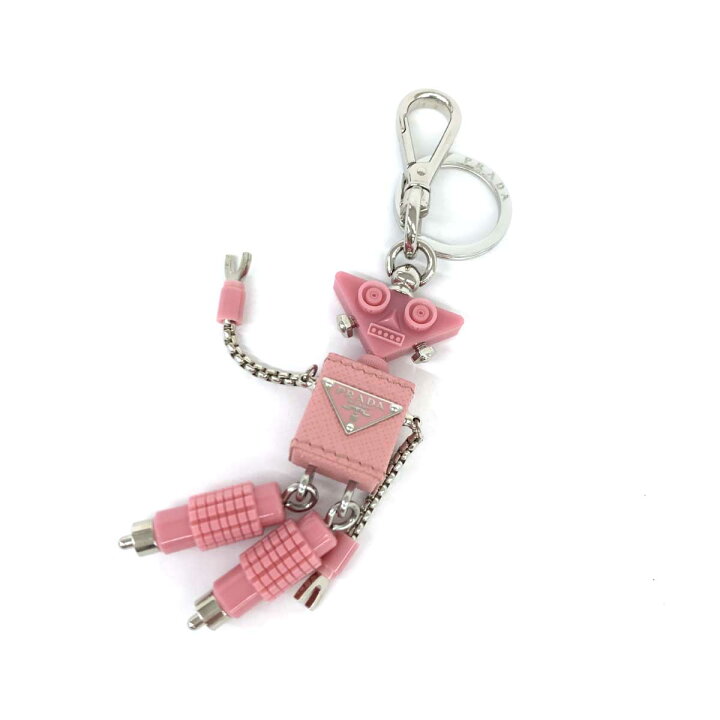 楽天市場】PRADA プラダ キーホルダー 美品 ピンク サフィアーノレザー  