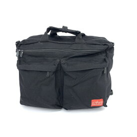 manhattan Portage マンハッタンポーテージ ビジネスバッグ ブラック ナイロン メンズ 2WAY ブリーフ リュック 書類鞄 bag 【中古】