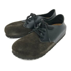 Birkenstock ビルケンシュトック メイン シューズ 新品同様 24.5cm ブラック/ブラウン スエード レディース 靴 shoes 【中古】