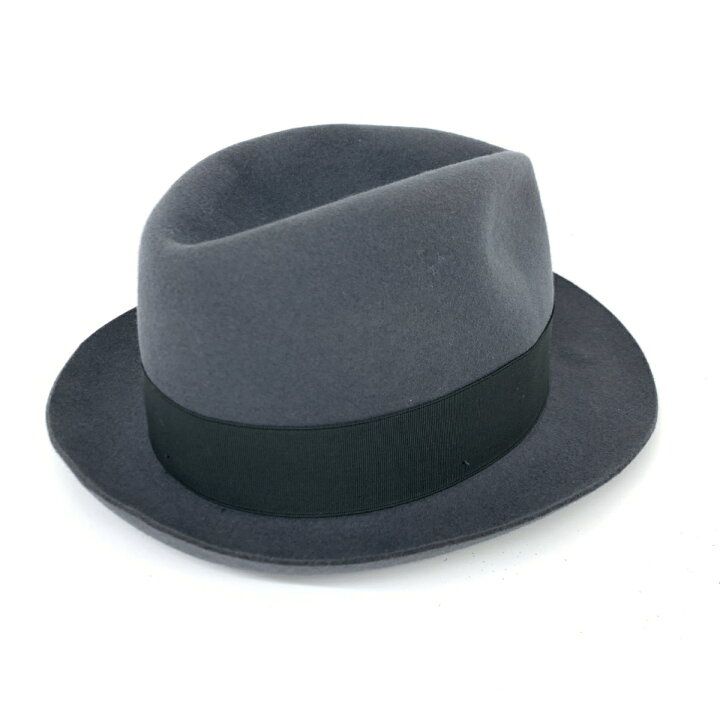 楽天市場】Borsalino ボルサリーノ ラビットハット 良好 57 グレー 