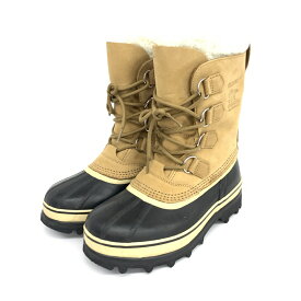 SOREL ソレル カリブー スノーブーツ 美品 24 ブラック スエード レディース 靴 シューズ ブーティー boots 【中古】