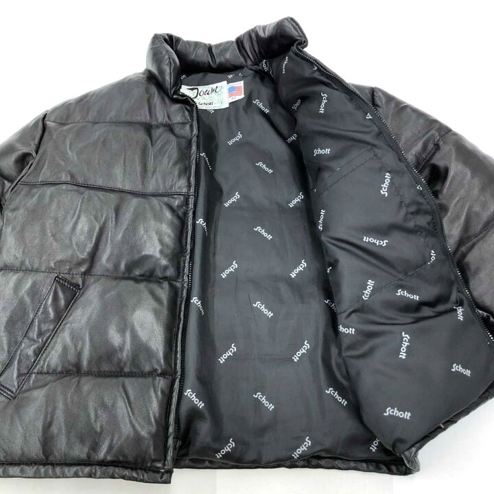 楽天市場】schott ショット ダウンジャケット サイズ42 ブラック 