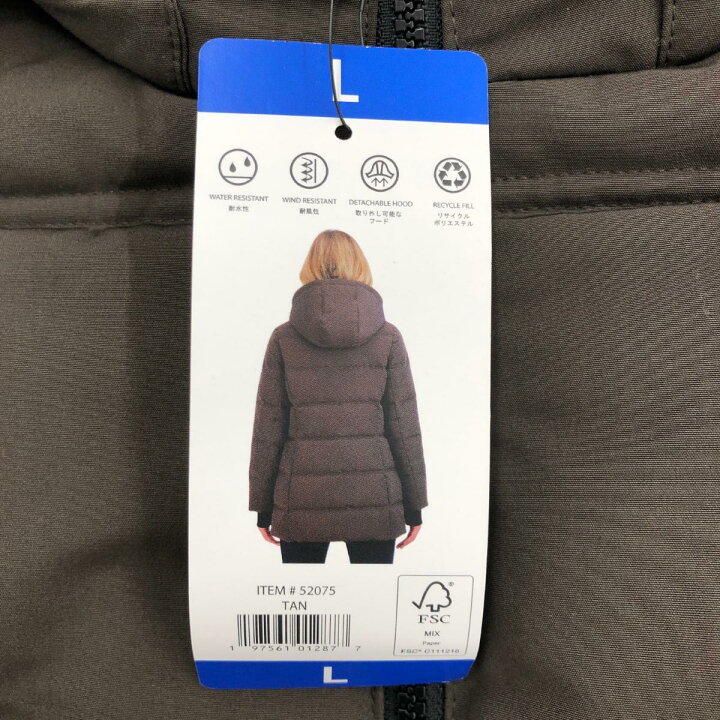 楽天市場】NAUTICA ノーティカ 中綿フーディロング コート 未使用品 L  