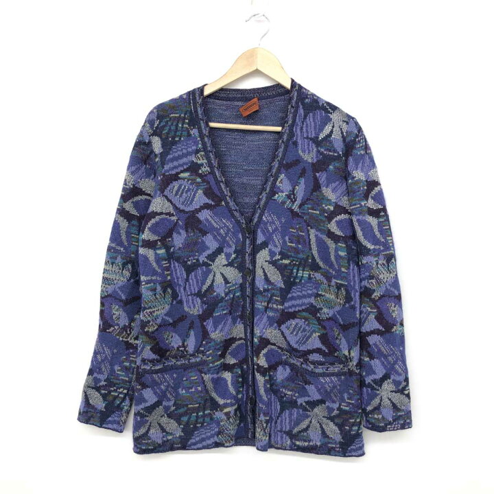 楽天市場】MISSONI ミッソーニ 長袖カーディガン サイズ46 ブルー  