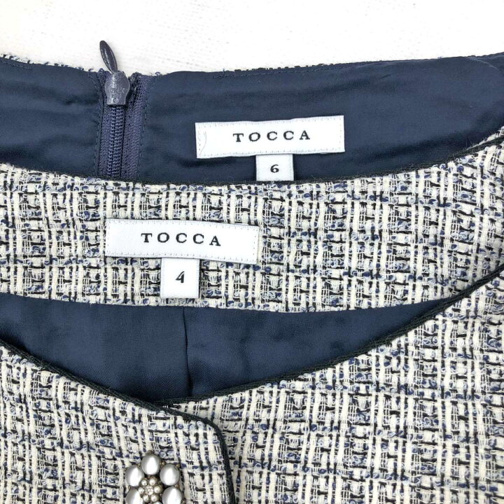 楽天市場】TOCCA トッカ ワンピーススーツ 良好 サイズ4～6 ホワイト  