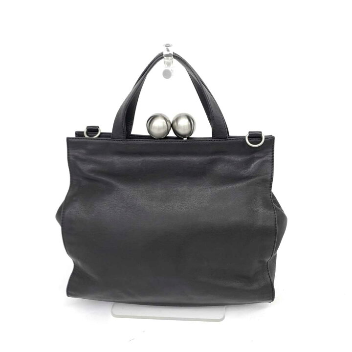 楽天市場】kawakawa カワカワ 2WAYバッグ 美品 ブラック レザー がま口  