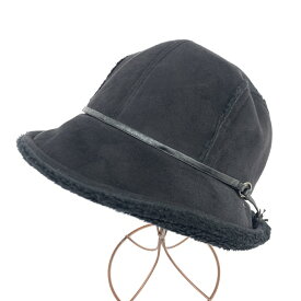 BALENCIAGA バレンシアガ フェイクファーハット ブラック レディース 帽子 ハット hat 服飾小物 【中古】