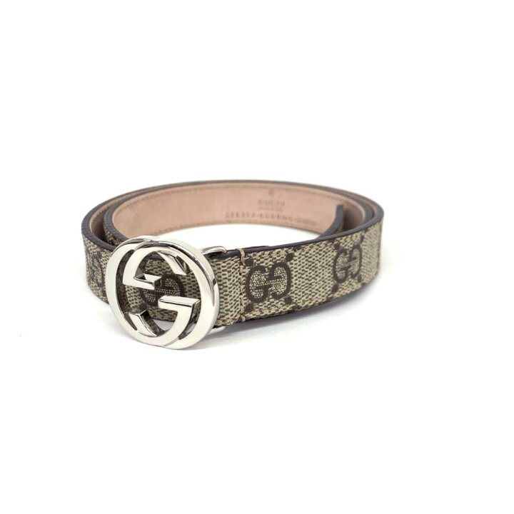 楽天市場】GUCCI グッチ ベルト 美品 258395 KGDON L 214351 ベージュ 