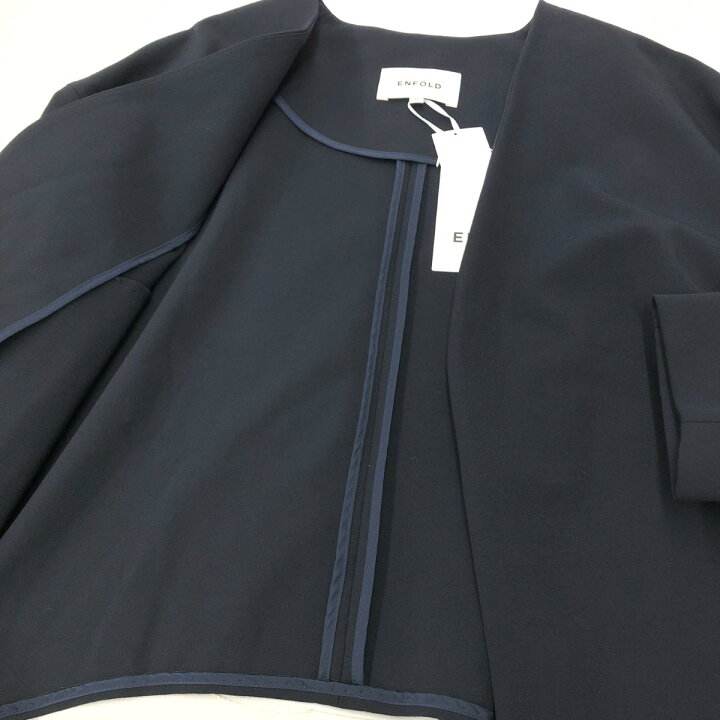 楽天市場】ENFOLD エンフォルド ノーカラーデザインジャケット 未使用 