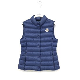 MONCLER モンクレール ダウンベスト キッズサイズ12Y ブルー ダウン90％ キッズ LIANE アウター 子供服 男の子 ボーイズ 小学生 【中古】