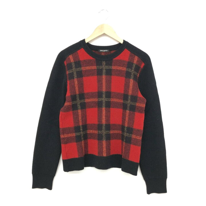楽天市場】BALMAIN PARIS バルマン クルーネックニット XL ブラック 