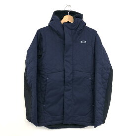 OAKLEY オークリー ジップアップ ジャケット 未使用品 L ネイビー メンズ アウター UNEVEN　PUFF　JACKET 2WAY ベスト 27 【中古】