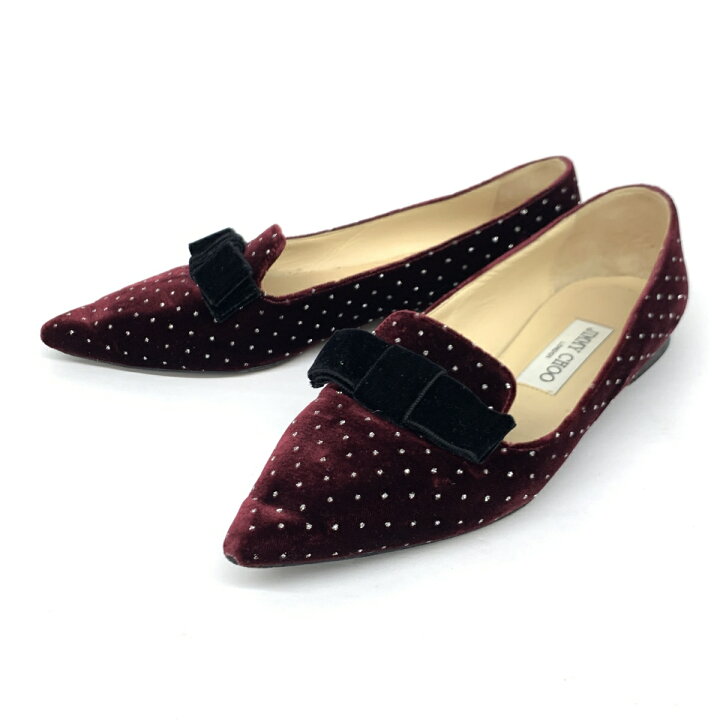 楽天市場】JIMMY CHOO ジミーチュウ フラットシューズ 良好 36.5 