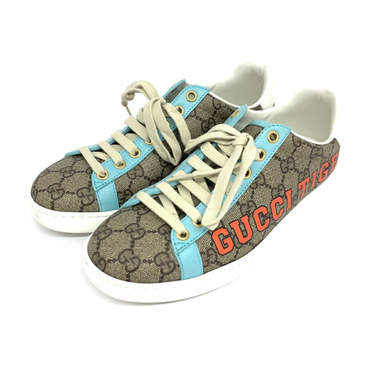 楽天市場】GUCCI グッチ タイガー/GGスプリーム スニーカー 良好 36 1  
