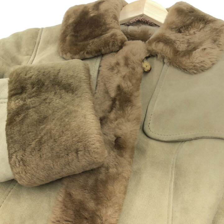 楽天市場】LOEWE ロエベ ムートンコート ベージュ レディース ロング丈 