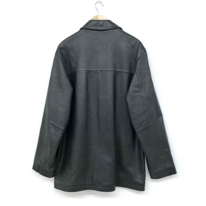 楽天市場】COACH コーチ レザーカーコート Mサイズ ブラック 本革  