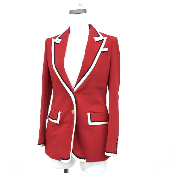 楽天市場】GUCCI グッチ ジャケット 美品 サイズ36 レッド レディース  