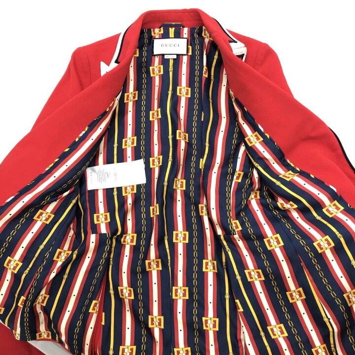 楽天市場】GUCCI グッチ ジャケット 美品 サイズ36 レッド レディース 