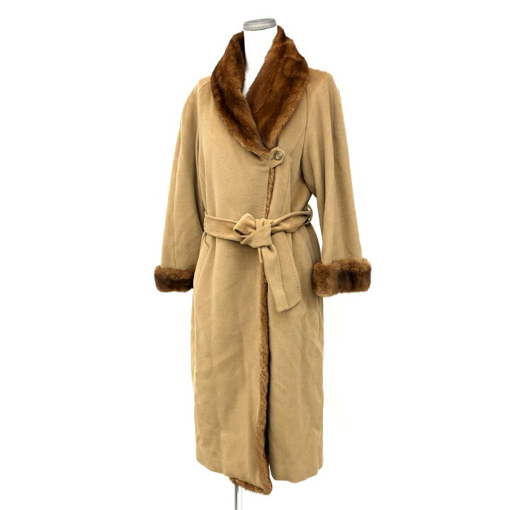 楽天市場】MAX MARA マックスマーラ ミンクファー付ロングコート I38  