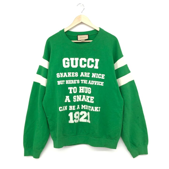 楽天市場】GUCCI グッチ スウェット Lサイズ グリーン コットン メンズ 