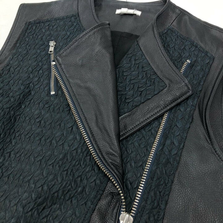 楽天市場】HELMUT LANG ヘルムートラング レザーベスト 良好 L 