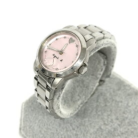 agnes b. アニエスベー 腕時計 7N82-0BM0 シルバーカラー/ピンク SS レディース ウォッチ watch 【中古】