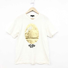 COMME des GARCONS HOMME PLUS コムデギャルソンオムプリュス 半袖Tシャツ サイズS PS-T034 ホワイト メンズ トップス GOLDEN BOY 【中古】