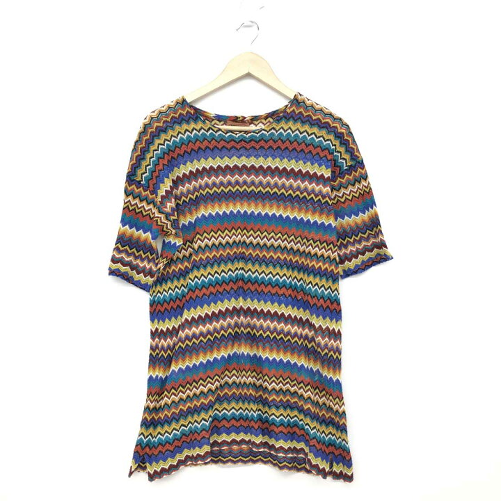 楽天市場】MISSONI ミッソーニ 半袖チュニック 良好 マルチカラー 