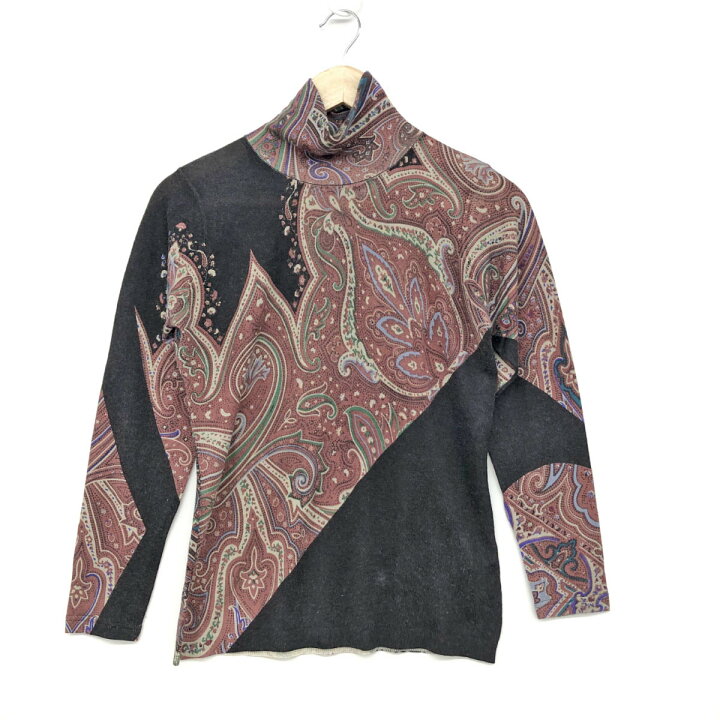 ETRO ペイズリー柄 タートルネックトップス 