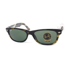 Ray-Ban レイバン ウェイファーラー サングラス 未使用品 RB2132 ブラック×グリーン べっ甲柄 ユニセックス イタリア製 sunglasses 【中古】