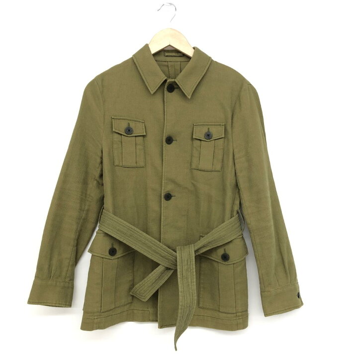 楽天市場】LARDINI ラルディーニ サファリジャケット サイズ44 カーキ 