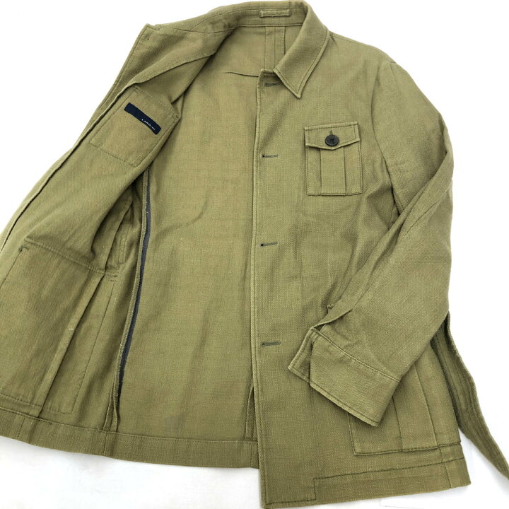 楽天市場】LARDINI ラルディーニ サファリジャケット サイズ44 カーキ 