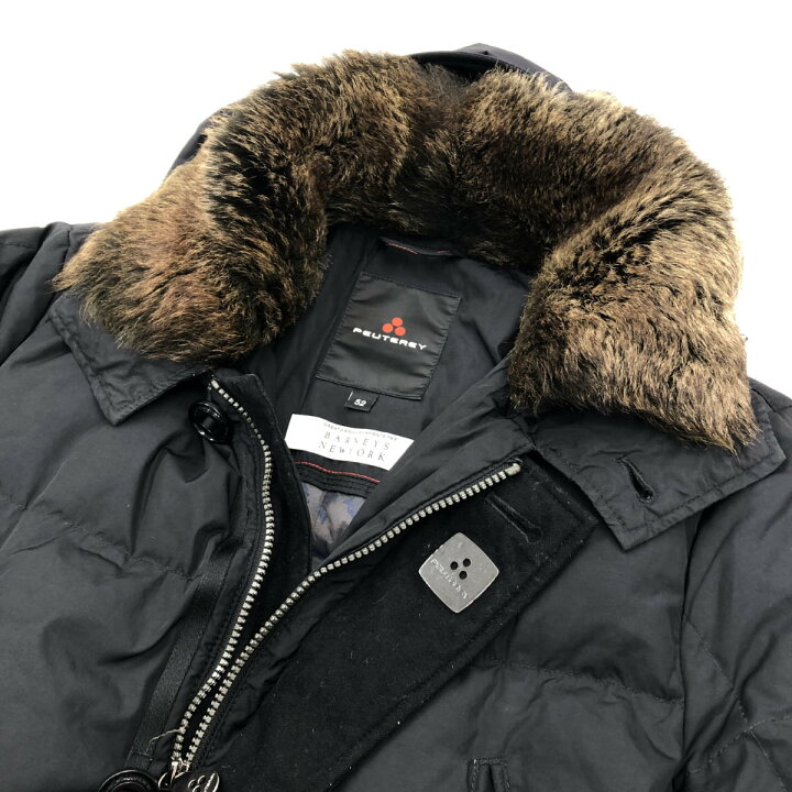 楽天市場】PEUTEREY ピューテリー ダウンジャケット サイズ52 ブラック  