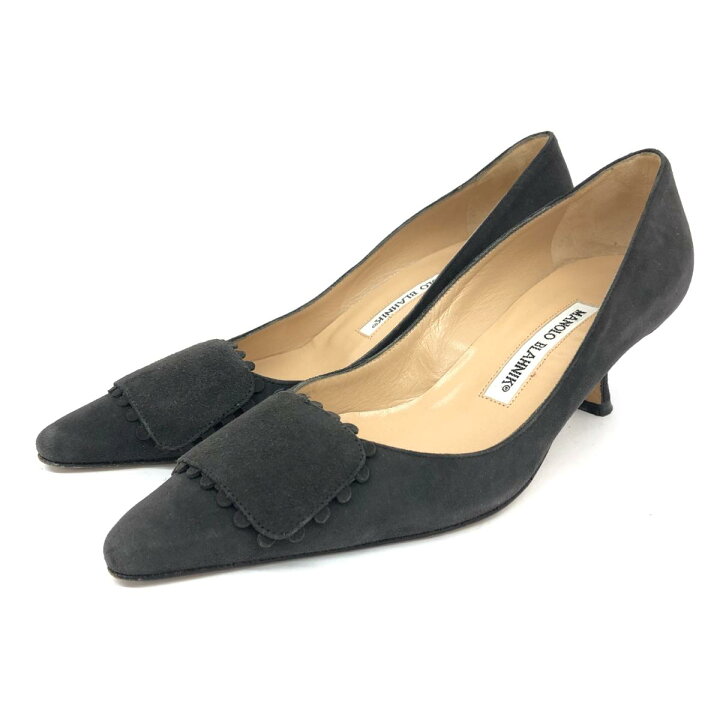 楽天市場】MANOLO BLAHNIK マノロブラニク パンプス 良好 36 グレー  